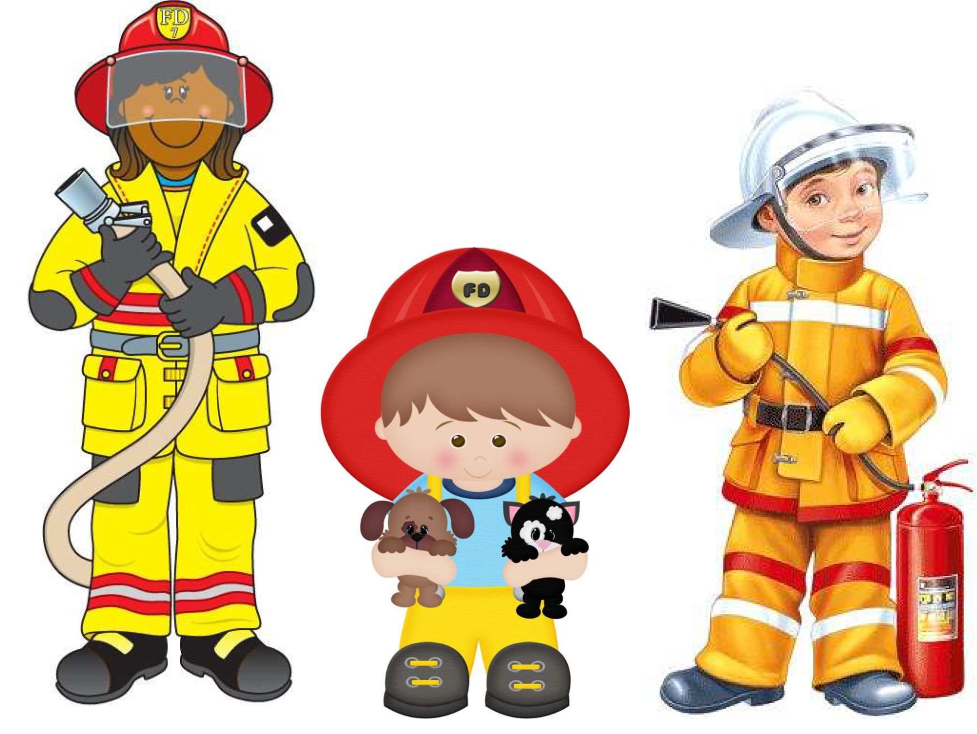 Юные помощники пожарных.